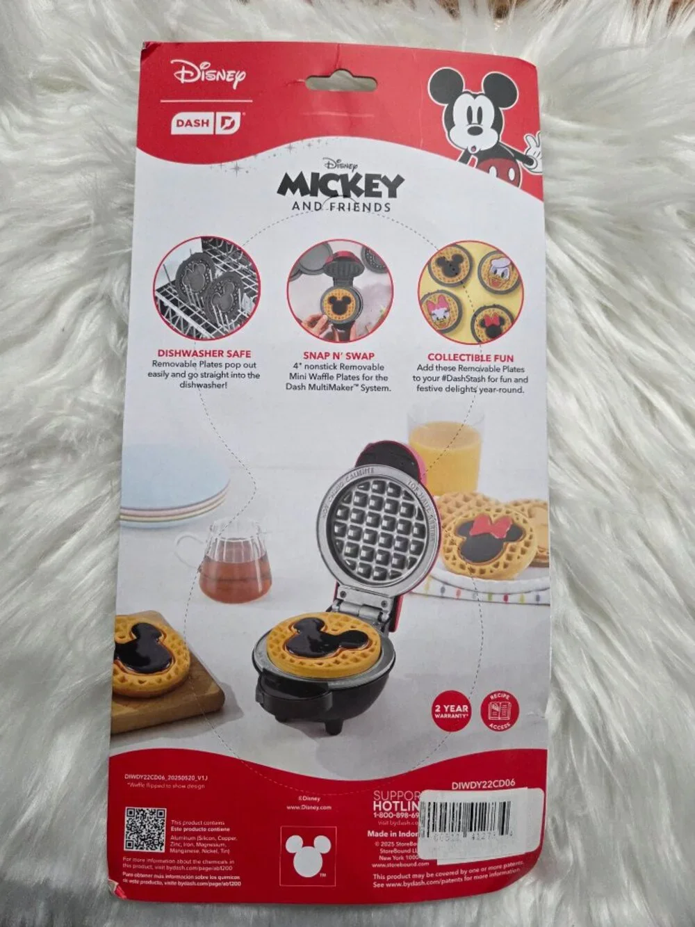 Mickey & Minnie Mouse Removable Plate Set for the MultiMaker Mini Maker